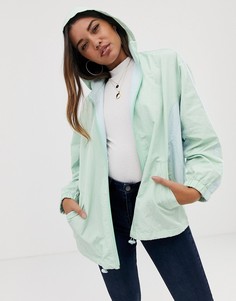 Куртка на молнии в стиле колор блок ASOS DESIGN - Зеленый