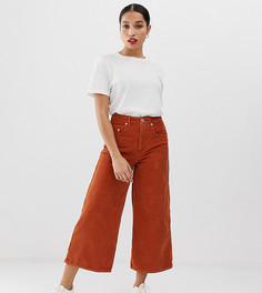 Широкие вельветовые джинсы для миниатюрных ASOS DESIGN - Оранжевый