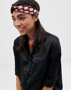 Повязка на голову с узлом и принтом ASOS DESIGN - Мульти
