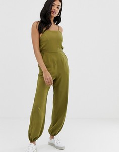 Комбинезон с бретелями на спине и эластичными манжетами ASOS DESIGN - Мульти