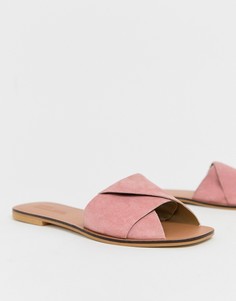 Кожаные сандалии ASOS DESIGN - Розовый