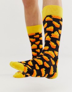 Носки с сыром Happy Socks - Черный