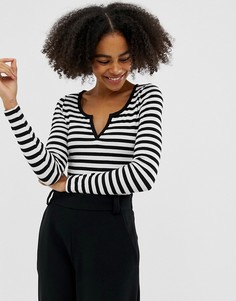 Боди в полоску с разрезом спереди ASOS DESIGN - Мульти