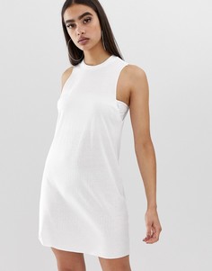 Меланжевое платье ASOS DESIGN - Белый
