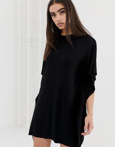 Свободное платье-футболка ASOS DESIGN - Черный
