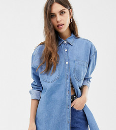 Синяя джинсовая oversize-рубашка Reclaimed Vintage Inspired - Синий