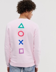 Свитшот с принтом playstation ASOS DESIGN - Розовый