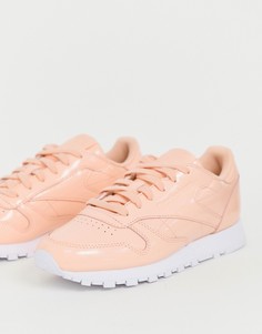 Лакированные кожаные кроссовки Reebok - Розовый