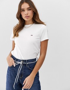Классическая футболка бойфренда с логотипом Tommy Jeans - Белый