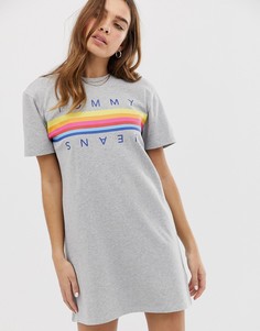 Платье-футболка с логотипом Tommy Jeans - Серый