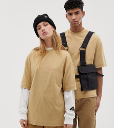 Светло-коричневая футболка COLLUSION Unisex - Коричневый