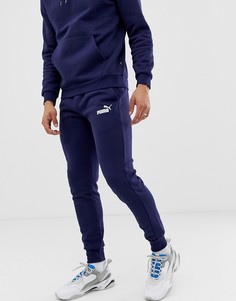 Темно-синие джоггеры скинни Puma Essentials - Темно-синий