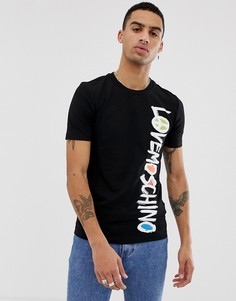 Футболка с принтом Love Moschino - Черный