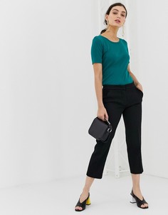 Укороченные чиносы в повседневном стиле Benetton - Черный