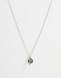 Серебристое ожерелье с крестом Icon Brand - Серебряный