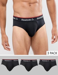 Набор из 3 черных трусов Reebok - Черный