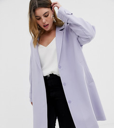 Пальто из крепа ASOS DESIGN Curve - Серый