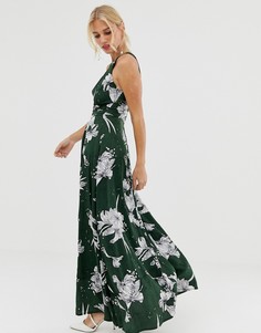 Платье макси с цветочным принтом Uttam Boutique - Зеленый