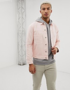 Розовая джинсовая куртка ASOS DESIGN - Розовый