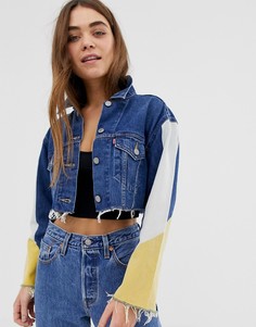 Укороченная джинсовая куртка колор блок Levis - Синий Levis®