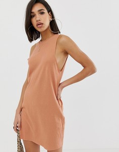 Меланжевое платье ASOS DESIGN - Коричневый