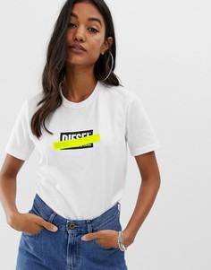 Футболка с логотипом Diesel - Белый