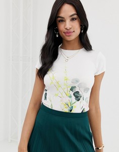 Облегающая футболка Ted Baker Bobiie Elegance - Белый