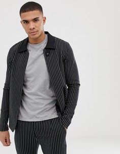 Куртка в тонкую полоску Jack & Jones Premium - Черный