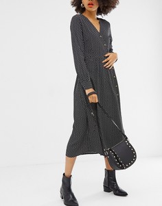 Черная сумка в стиле вестерн с заклепками Stradivarius - Черный
