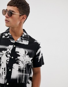 Рубашка с отложным воротником и короткими рукавами Jack & Jones Originals - Черный