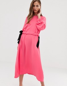 Платье миди неонового цвета ASOS DESIGN - Мульти