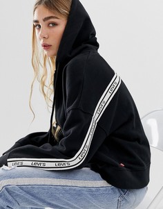 Худи на молнии с маленьким логотипом Levis - Черный Levis®