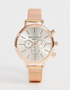 Женские часы с хронографом цвета розового золота Bellfield - Розовый