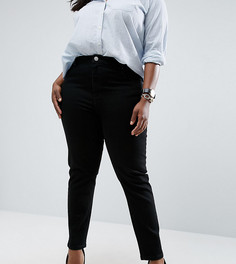 Черные джинсы слим в винтажном стиле ASOS CURVE Farleigh - Черный