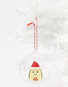 Новогоднее елочное украшение в виде авокадо Sass & Belle - Мульти