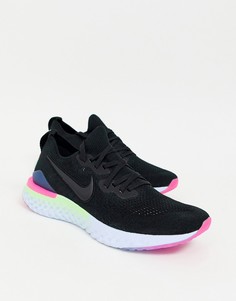 Черные кроссовки Nike Running Epic React 2 Flyknit - Черный
