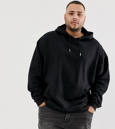 Черный oversize-худи ASOS DESIGN Plus - Черный