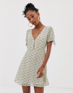 Черное платье с цветочным принтом Emory Park - Мульти