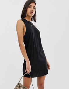 Меланжевое платье ASOS DESIGN - Черный