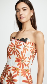 Tata Naka Strapless Mini Dress with Wrap