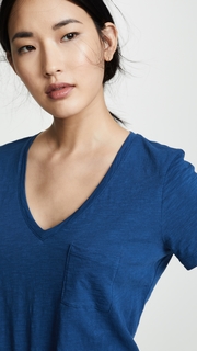 Madewell V Neck Pocket Tee