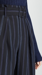 Vince Dobby Stripe Belted Pants