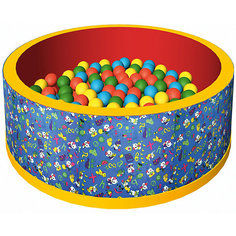 Сухой бассейн "Веселая полянка", ROMANA, синий Карнавалия