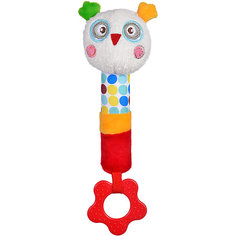 Игрушка-пищалка с прорезывателем Жирафики "Совенок Бонни"