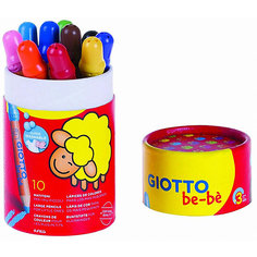 Набор цветных карандашей Giotto be-be "Super Largepencils", в пенале-тубусе