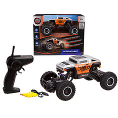 Радиоуправляемая машина Пламенный мотор Краулер "Новатор", оранжево-белый