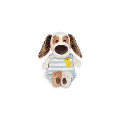 Мягкая игрушка Budi Basa Собака Бартоломей Baby в комбинезоне, 19 см