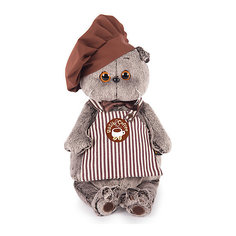Мягкая игрушка Budi Basa Кот Басик-бариста, 19 см