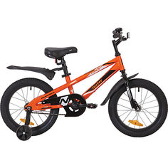 Велосипед Novatrack Juster 16", оранжевый