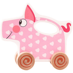 Каталка Деревяшки "Поросёнок Хрю"